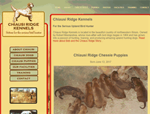 Tablet Screenshot of chiausiridgekennels.com